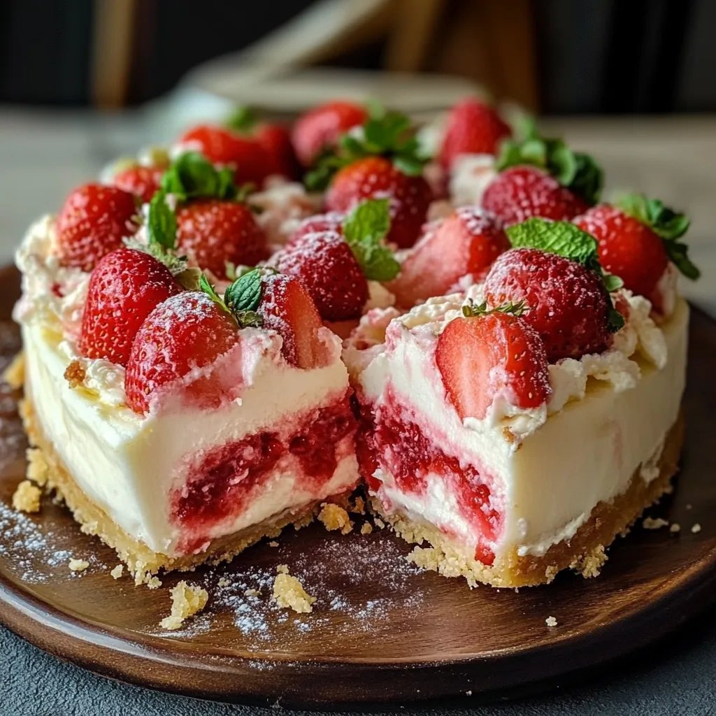 Strawberry Shortcake Cheesecake