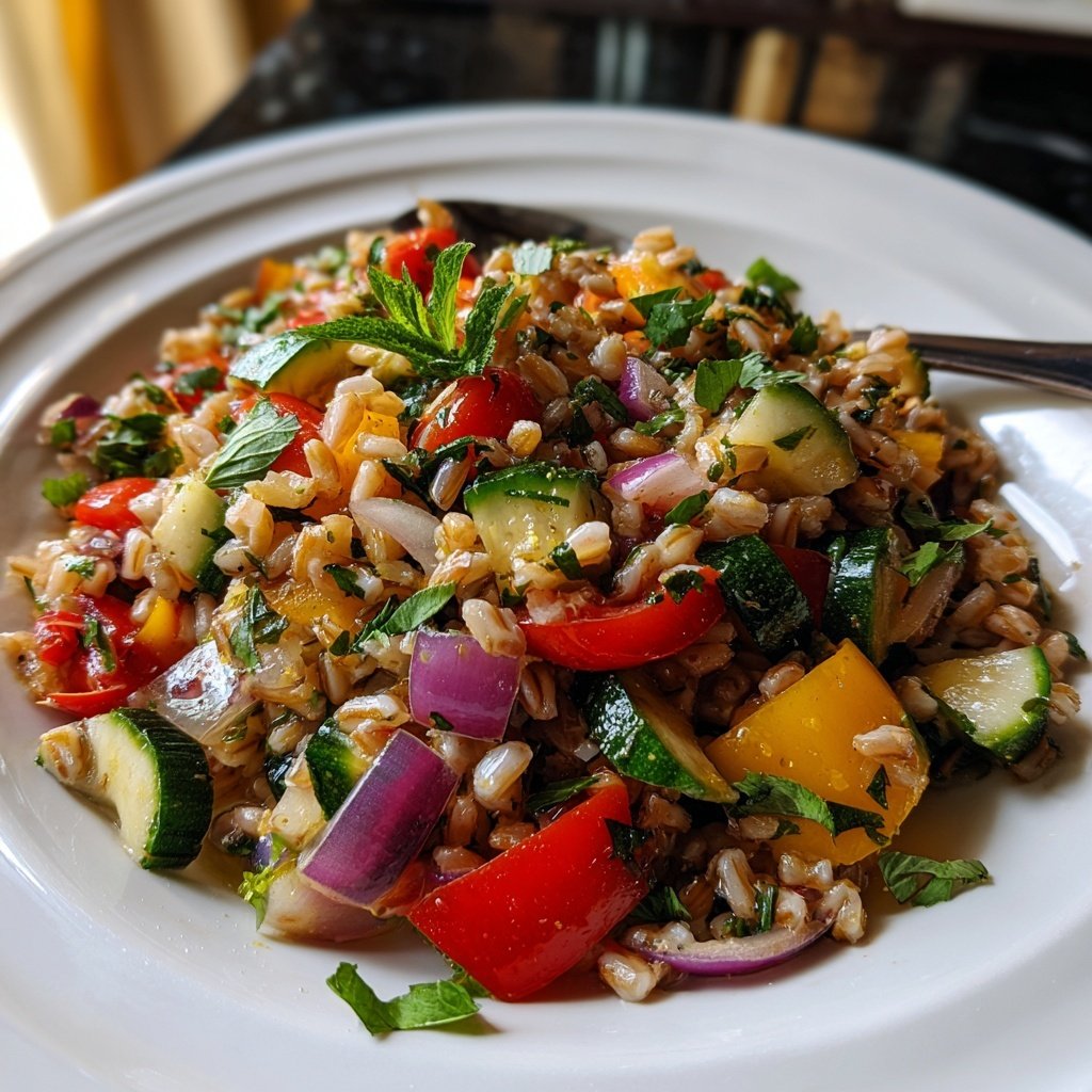 Mediterranean Farro Salad