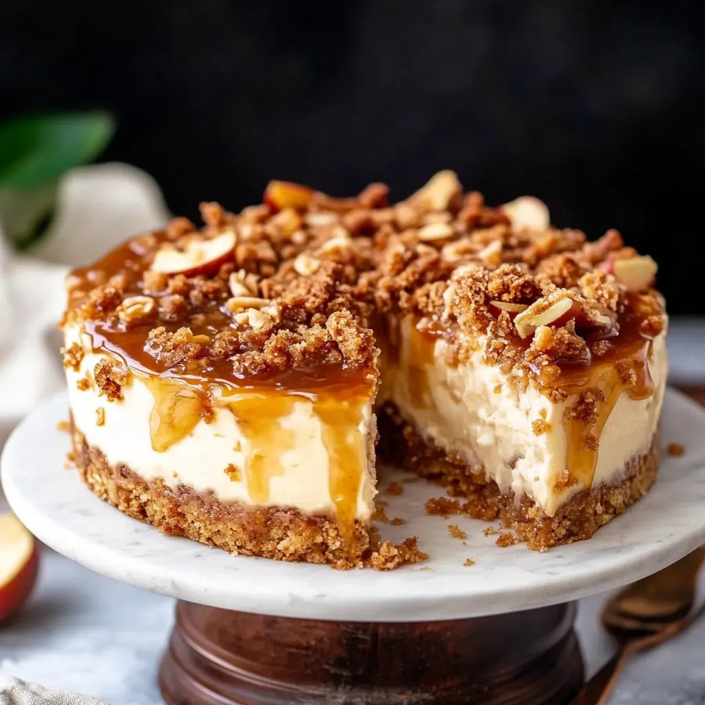 Apple Crisp Cheesecake