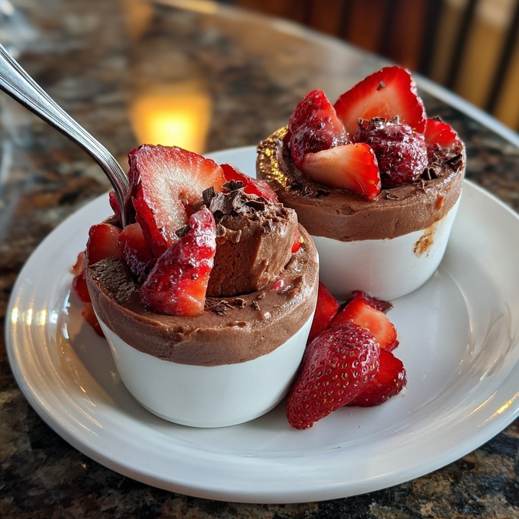 Chocolate Strawberry Dessert Cups