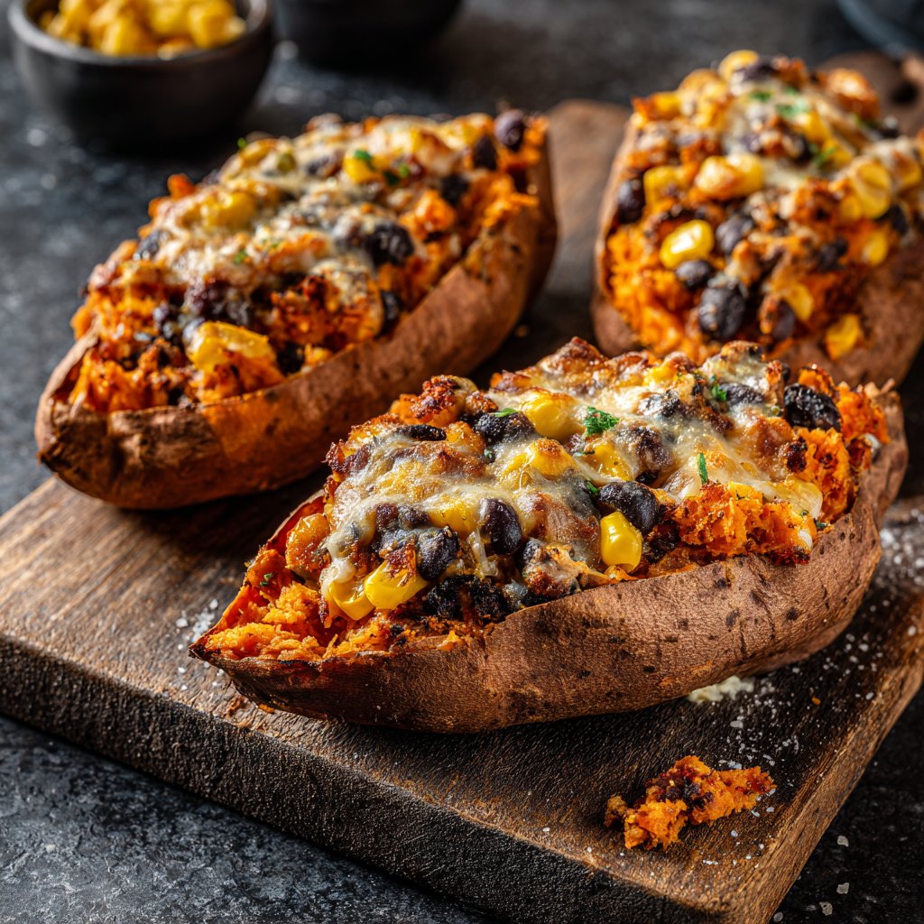 Valentine Dinner Stuffed Sweet Potatoes