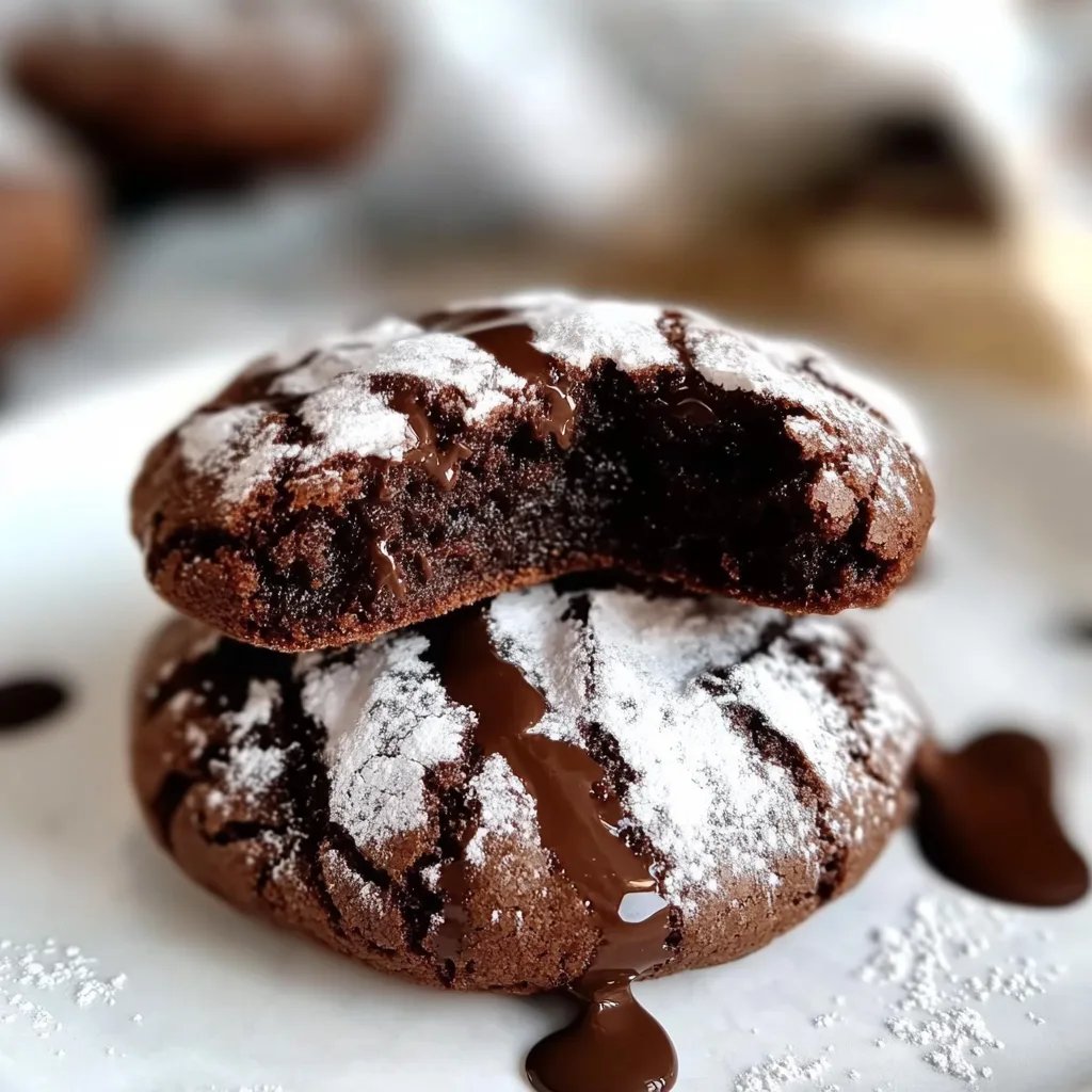 Best Chocolate Crinkle Cookies Dessert Recipe