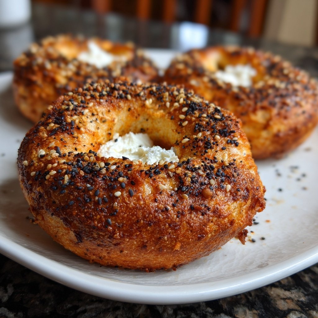 Air Fryer Yogurt Bagels