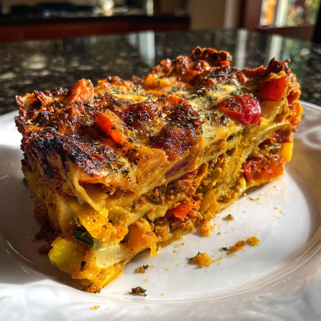 Sunday Slow Baked Vegetable Lasagna