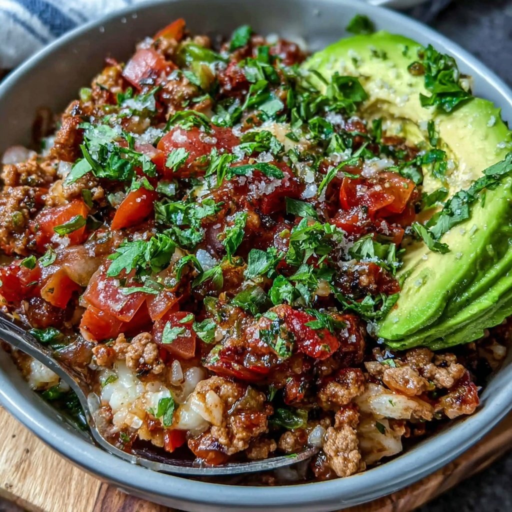 Ground Turkey Taco Bowl