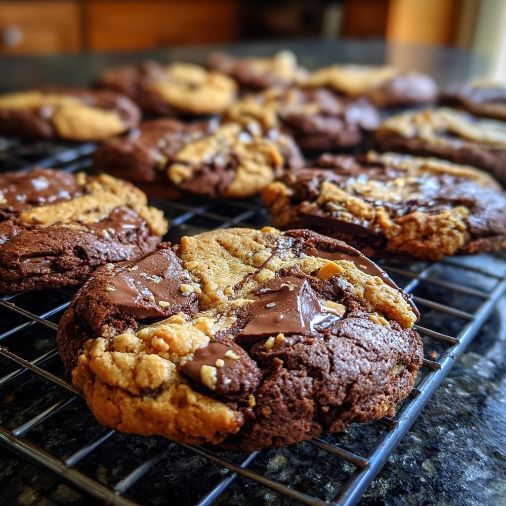 Brownie Mix Peanut Butter Cookies